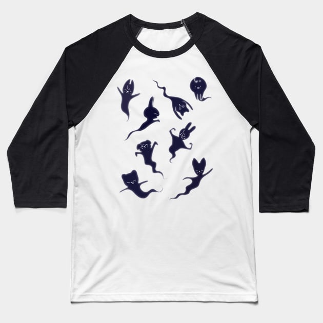 Skzoo ghosts Baseball T-Shirt by thevampywolf